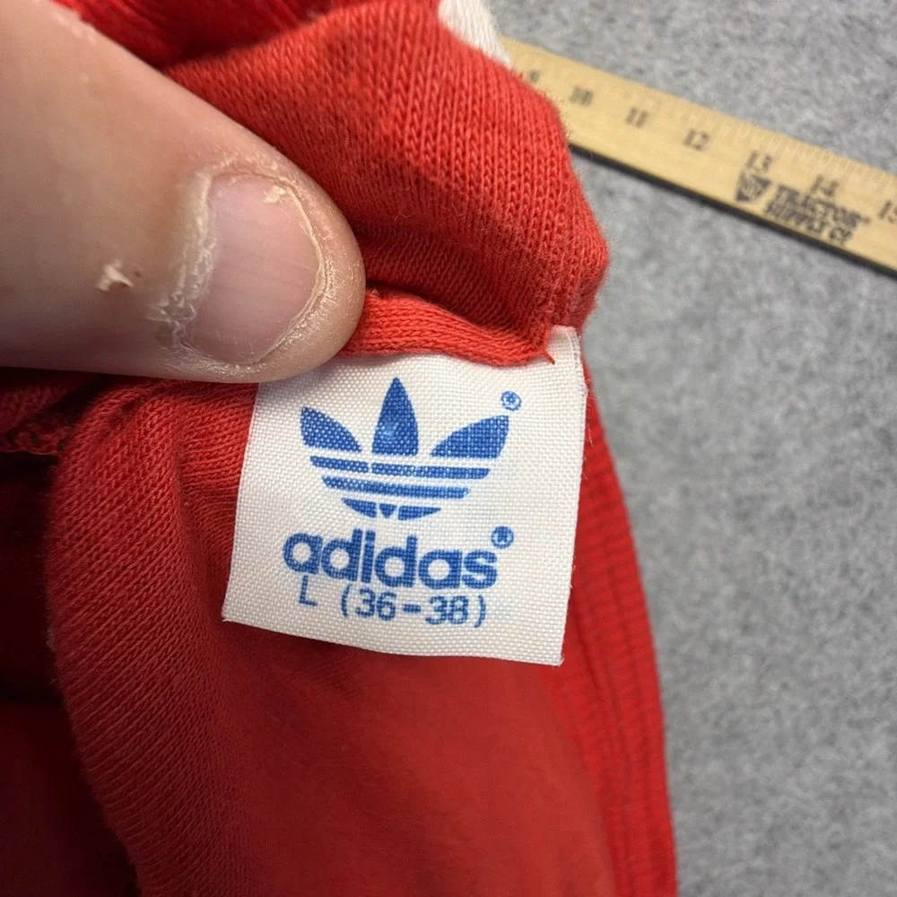 Vintage Adidas Shorts Mens L Sprinter Racer Lined Trefoil Red 70s 80s